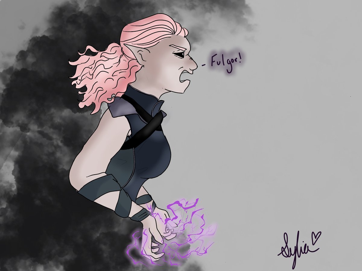 ADepressExcuse's tweet photo. Ey yo, I think I’m getting better! This is Sylvenic, Bhaalspawn and Drow shadow sorcerer #BG3 #BG3fanart #imgettingbetter #iforgotaboutmypainforaminute https://t.co/YUlijPdYmV