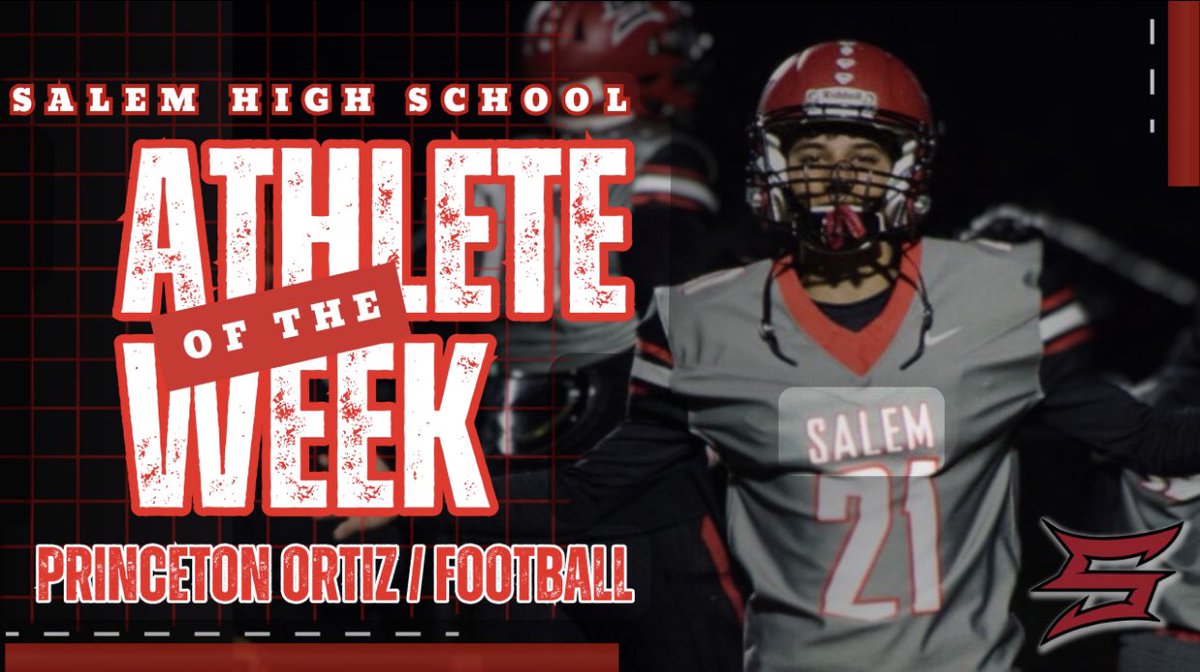 Salem’s Student Activities is launching a fresh tradition!  It’s now time to introduce our inaugural Athlete of the Week! Join us in congratulating Princeton Ortiz, our varsity football team’s kicker, for his game-winning field goal with just one second remaining, defeating OL!