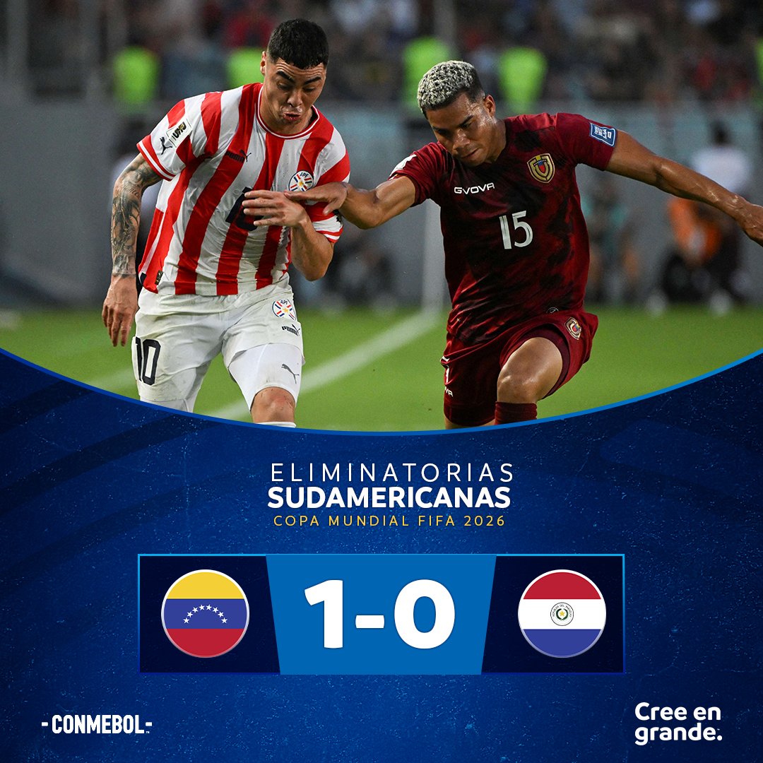 Paraguay, con Ramón Sosa de titular, cayó sobre el final ante Venezuela | Canal Showsport