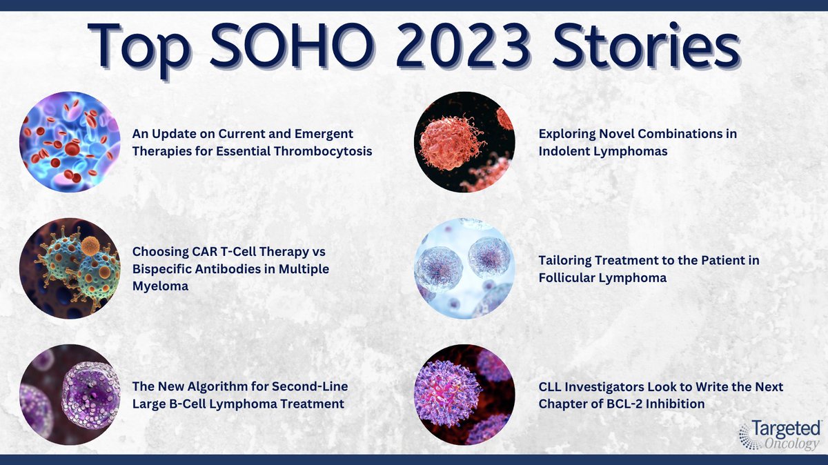 Here is our top coverage from #SOHO23 with news from @Daniel_H_Foley @kristenpettitmd @Lymphoma_Doc @WUSTLmed & more! 1. ow.ly/IWIR50PKFW7 2. ow.ly/Ufim50PKFWc 3. ow.ly/NuFU50PKFW0 4. ow.ly/CulX50PKFW3 5. ow.ly/Bz2h50PKFW4 6. ow.ly/xZB550PKFVZ