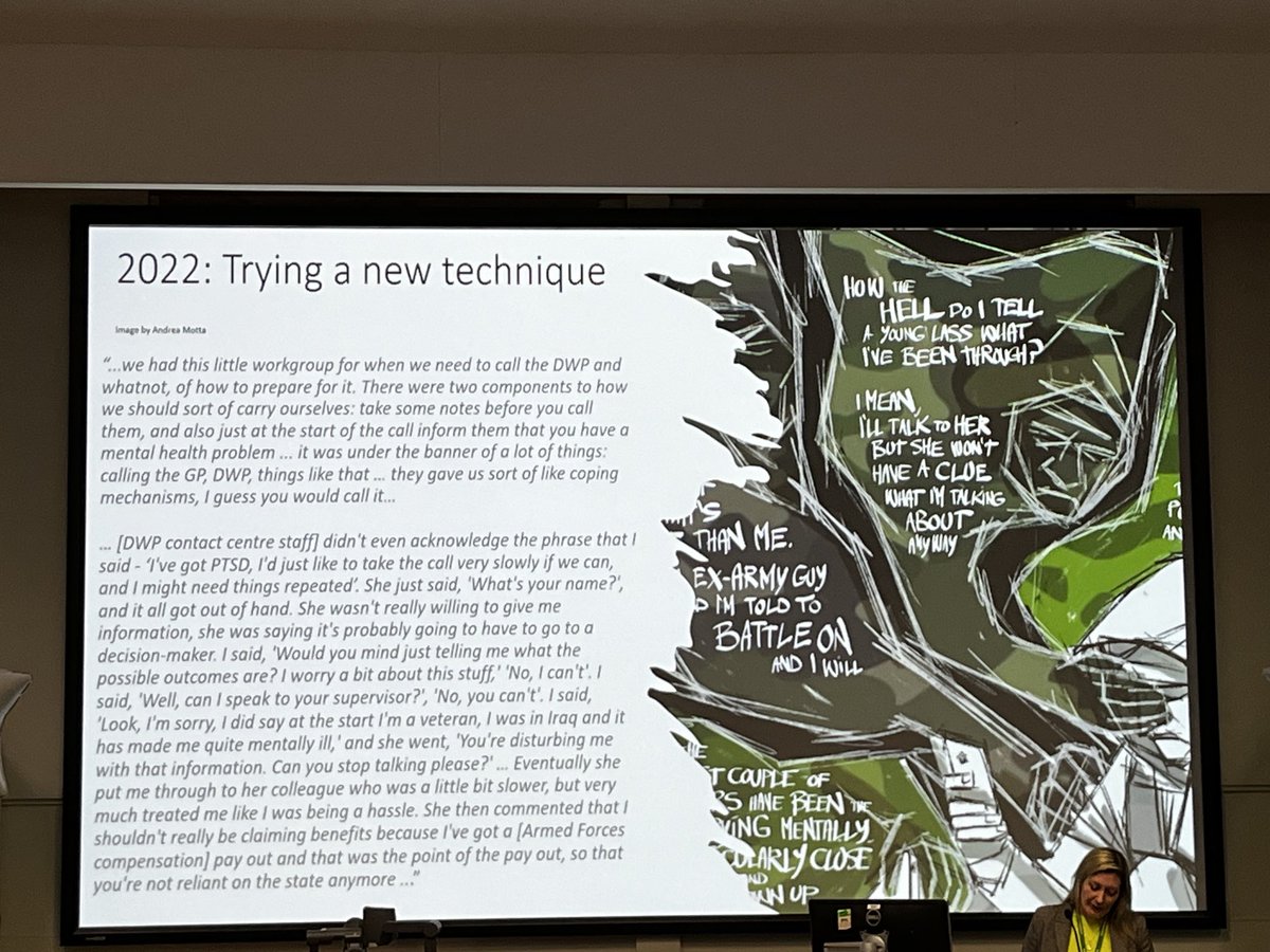 BessellSharon's tweet image. Incredibly powerful keynote from ⁦@lisa_scullion⁩ at #ASPC23. 

The power of qualitative research and importance of empathy and trauma informed policy