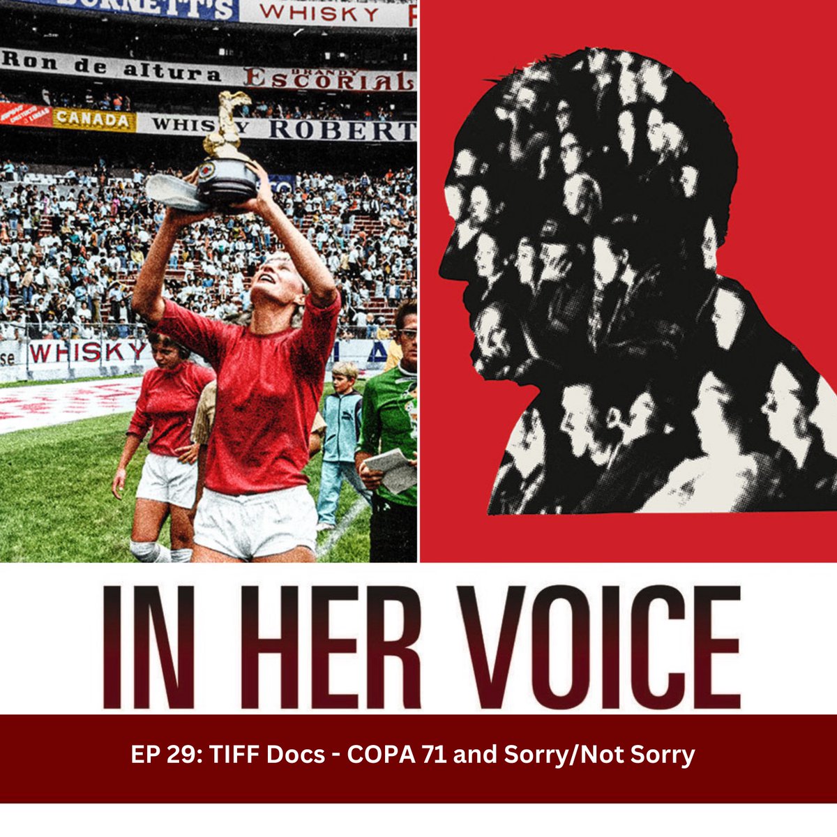 🎙️In Her Voice, EP 29, brings listeners an exploration of two @TIFF_NET doc standouts: 'Copa 71,' which revisits the history of women's soccer. + 'Sorry/Not Sorry,' which sparks conversations on: who gets to come back and when? Tune in: open.spotify.com/episode/5eqjXw…