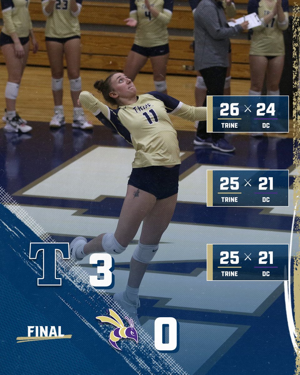 TrineAthletics's tweet photo. Trine gets the dub on Tuesday! https://t.co/QkCyrBvnmU