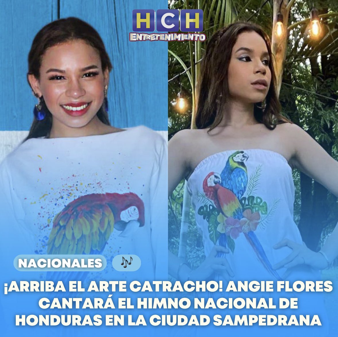 #HCHEntretenimiento| 🎶🎤🇭🇳 La reina de Honduras, #AngieFlores, será la encargada de entonar las sagradas notas del Himno Nacional de Honduras el próximo 15 de septiembre en la Plaza de las Banderas de San Pedro Sula 🎶🇭🇳🎤 

🔗 hch.tv/2023/09/12/arr…