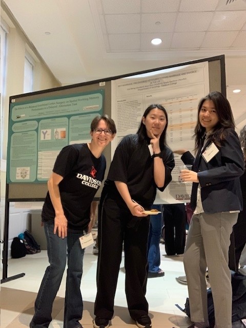 My students Lisa Meng and Keya Zhou talking up our research at the <a href="/DavidsonCollege/">Davidson College</a> fall research symposium. So proud!