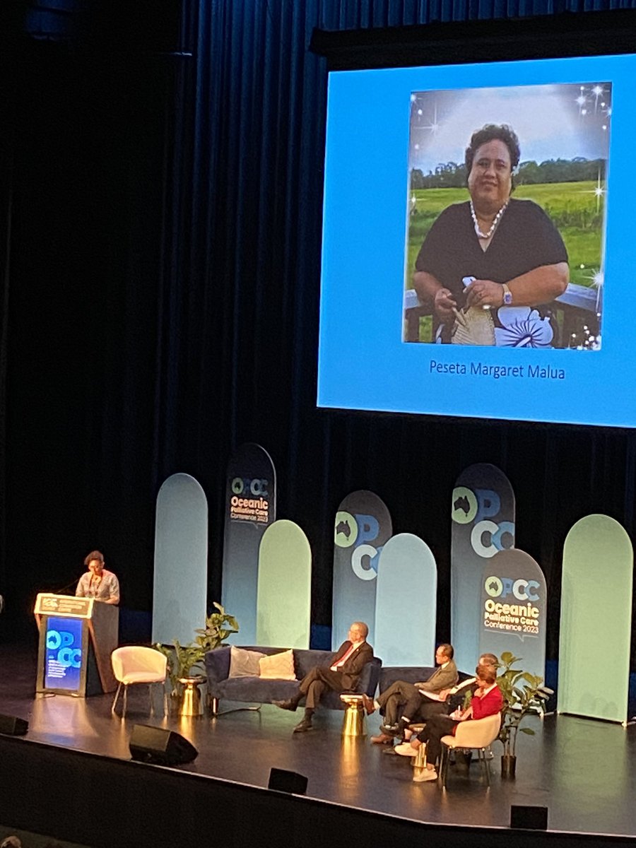 Dr_RSMoussa's tweet photo. Emotionally charged &amp; passionate Dr Malaya Tafuna’i on the challenges of developing #PalliativeCare services through Samoa

“We need help that encourages US to solve this problem, help that doesn’t tell us the problems then leaves”

Well deserved standing ovation 👏🏼

#23OPCC https://t.co/cv4qRBD1aM