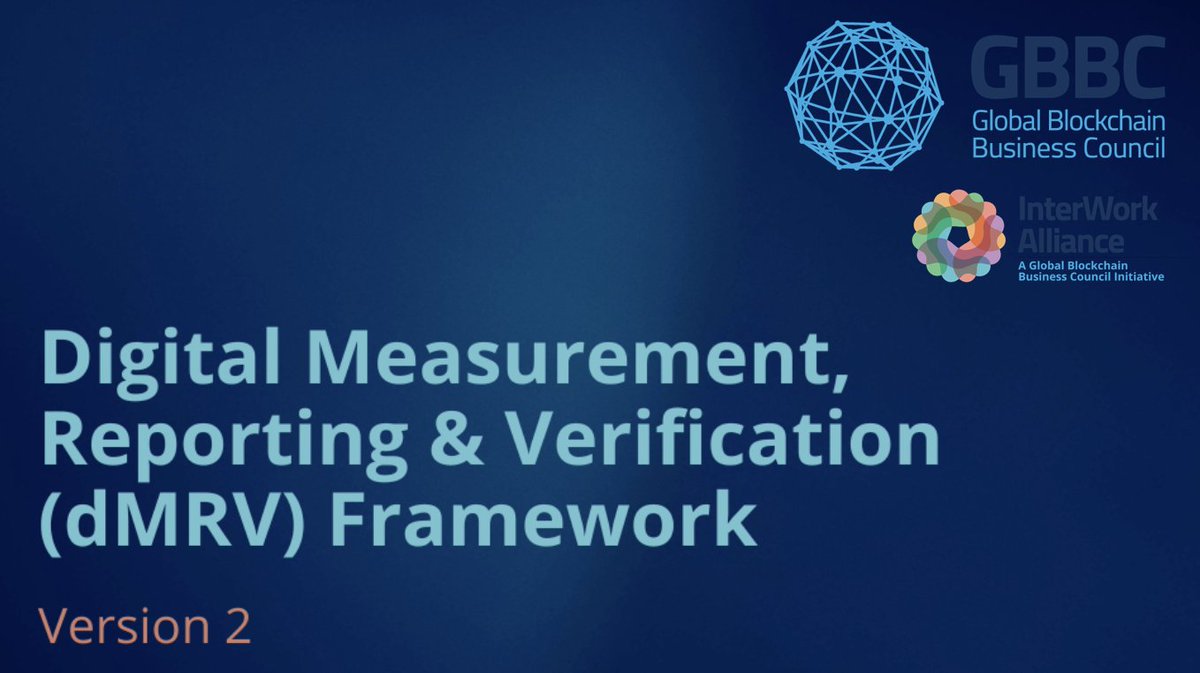 The @GBBCouncil and <a href="/IntWorkAll/">InterWork Alliance (IWA)</a> has released their updated dMRV (Digital Measurement, Reporting &amp; Verification) Framework, which has included specific examples - with contributions from @HBAR_Foundation and <a href="/env_blockchain/">Envision Blockchain</a> - referencing how Hedera’s Guardian can enable and