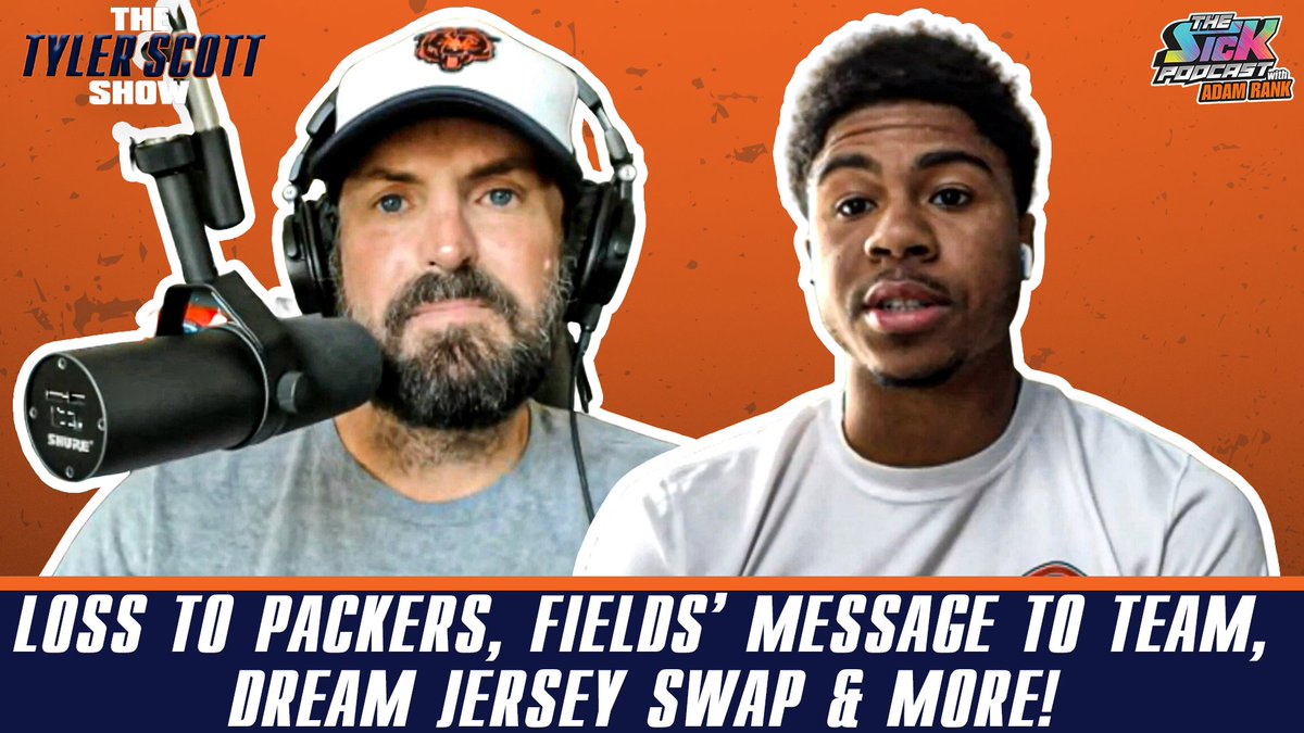 🚨New Episode🚨

<a href="/TheTylerScott/">Tyler Scott</a> and <a href="/adamrank/">Adam Rank</a> discuss:

🟠Loss to Packers
🟠Fields' message after loss
🟠Dream jersey swap
🟠Week 2 preview
🟠&amp; more!

Full pod👇🏻
Watch: youtu.be/GnF_eyJIbns
Listen: traffic.megaphone.fm/SICMED76972811…

#Bears #BearDown #DaBears #NFL #thesickpodcast
