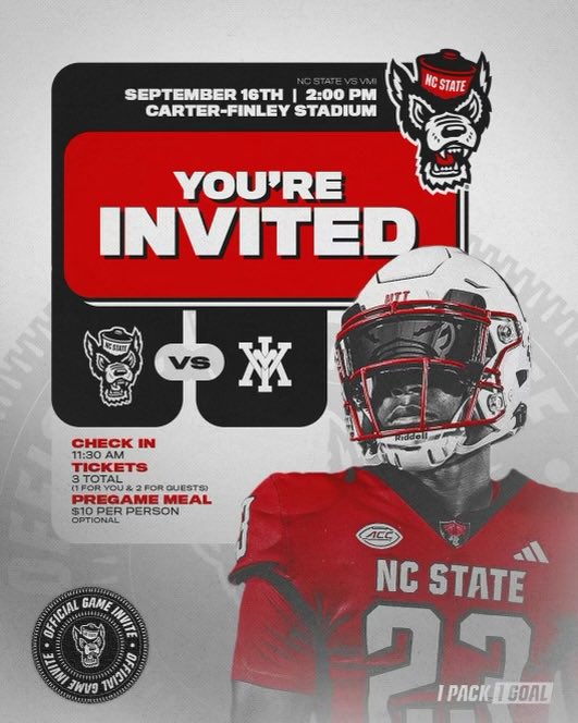 Thanks for the invite coach!! <a href="/JPBandits/">PC Bandits</a> <a href="/PackFootball/">NC State Football</a> <a href="/Coach2J/">Coach Garett Tujague</a> #1pack1goal