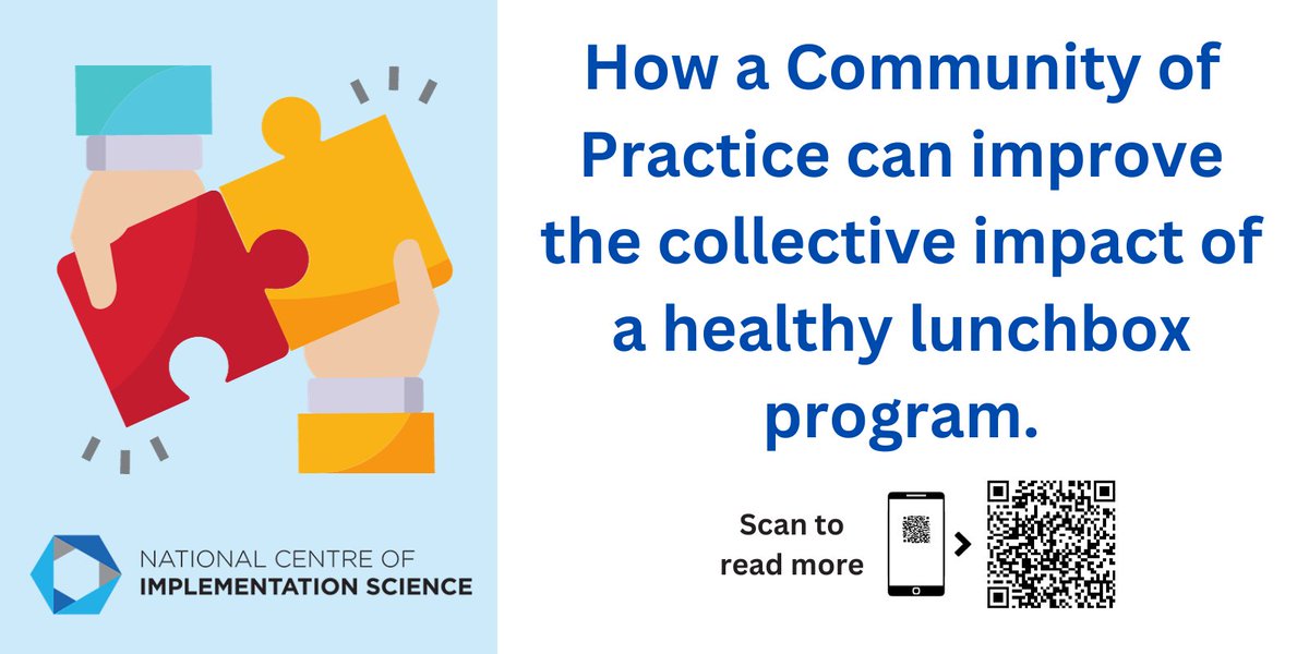 National Centre of Implementation Science (NCOIS) (@ncoisaustralia) on Twitter photo 🚨 NEW publication 🚨
🧐How a Community of Practice (CoP) can improve the collective #impact of a healthy #lunchbox program 🫛🍅🥤
Dr Courtney <a href="/Barnes_UoN/">Courtney Barnes</a> & team share their findings 👉bit.ly/3ra4lY0 🚨 NEW publication 🚨
🧐How a Community of Practice (CoP) can improve the collective #impact of a healthy #lunchbox program 🫛🍅🥤
Dr Courtney <a href="/Barnes_UoN/">Courtney Barnes</a> & team share their findings 👉bit.ly/3ra4lY0