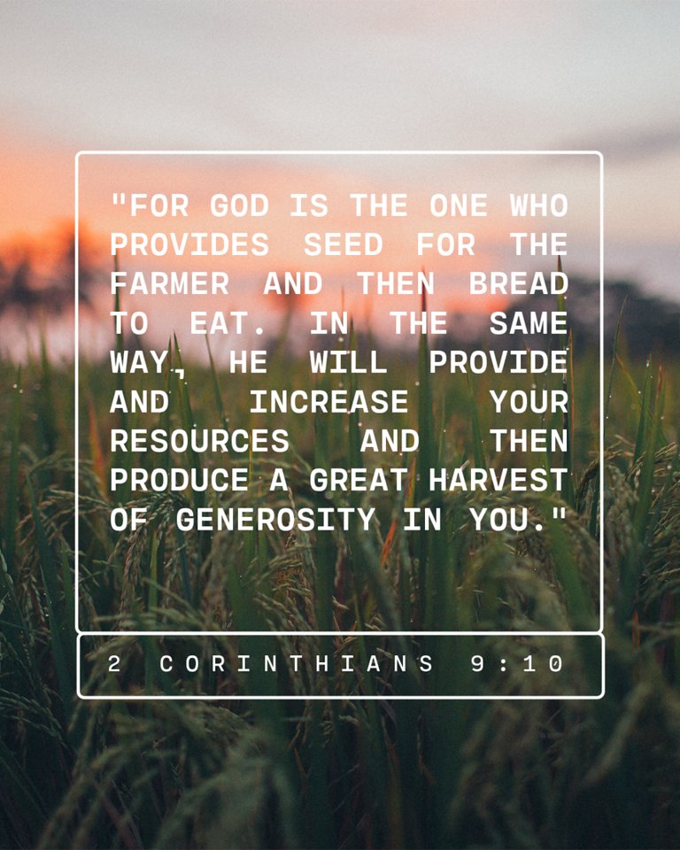AwakeningUS's tweet photo. 2 Corinthians 9:10 reminds us that when we generously give with a willing heart, God, the ultimate provider, will multiply our resources and increase our ability to give even more. 

#ChurchAwakening #RestoreTheAltars #VerseOfTheDay #DailyScripture https://t.co/G0Des0rsYH