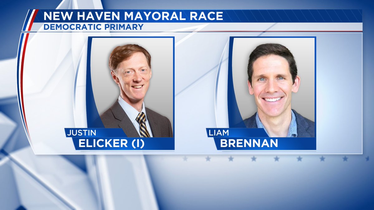 YOUR LOCAL ELECTION HQ | Incumbent Mayor Justin Elicker defeats Democratic challenger Liam Brennan in the New Haven primary. Full election results >> trib.al/7w9gLOK