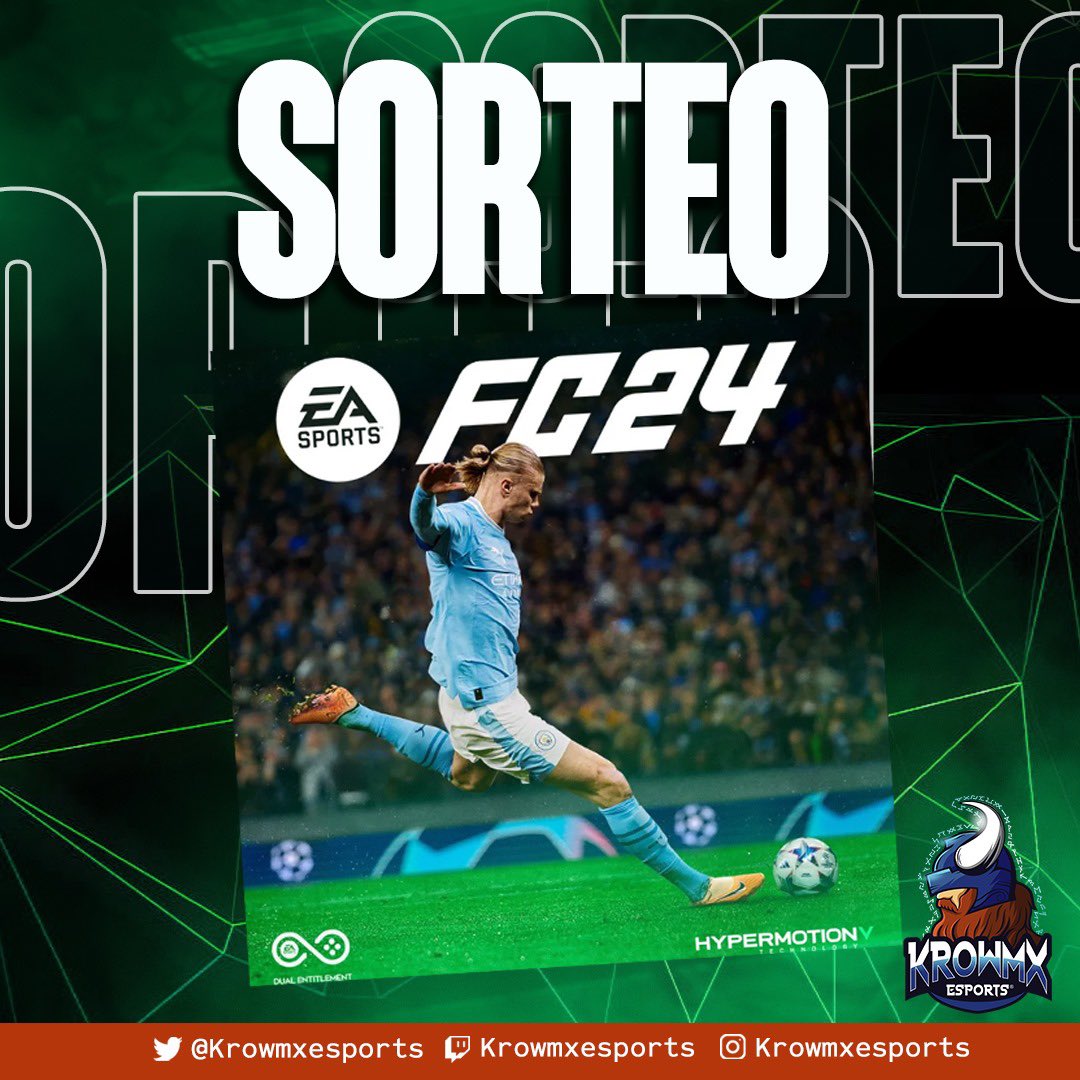 🚨¡SORTEO FC24!🚨

Para celebrar mi renovación con Krow realizaremos un sorteo de un FC24 o equivalente en efectivo.

Solo deberán seguirme a mi y a <a href="/KrowmxEsports/">KrowMx Esports</a>, dar like, RT y etiquetar a un amigo!

El día 17 de este mes, se dará a conocer al ganador en mi stream.

SUERTE!🍀