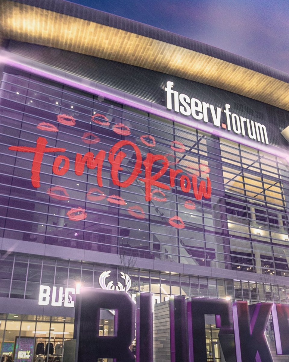 FiservForum's tweet photo. tomORrow https://t.co/fnardXuqQn