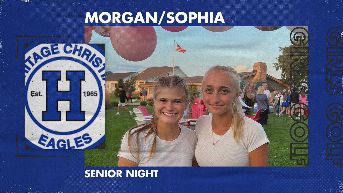 HCS_Athletics's tweet photo. Tonight we celebrated our senior golfers Morgan Macri and Sophia Baber. Thank you both for all you’ve done for Heritage Golf. We can’t wait to see what God has in store for your future!
#Pursue https://t.co/m97wpyTIKc