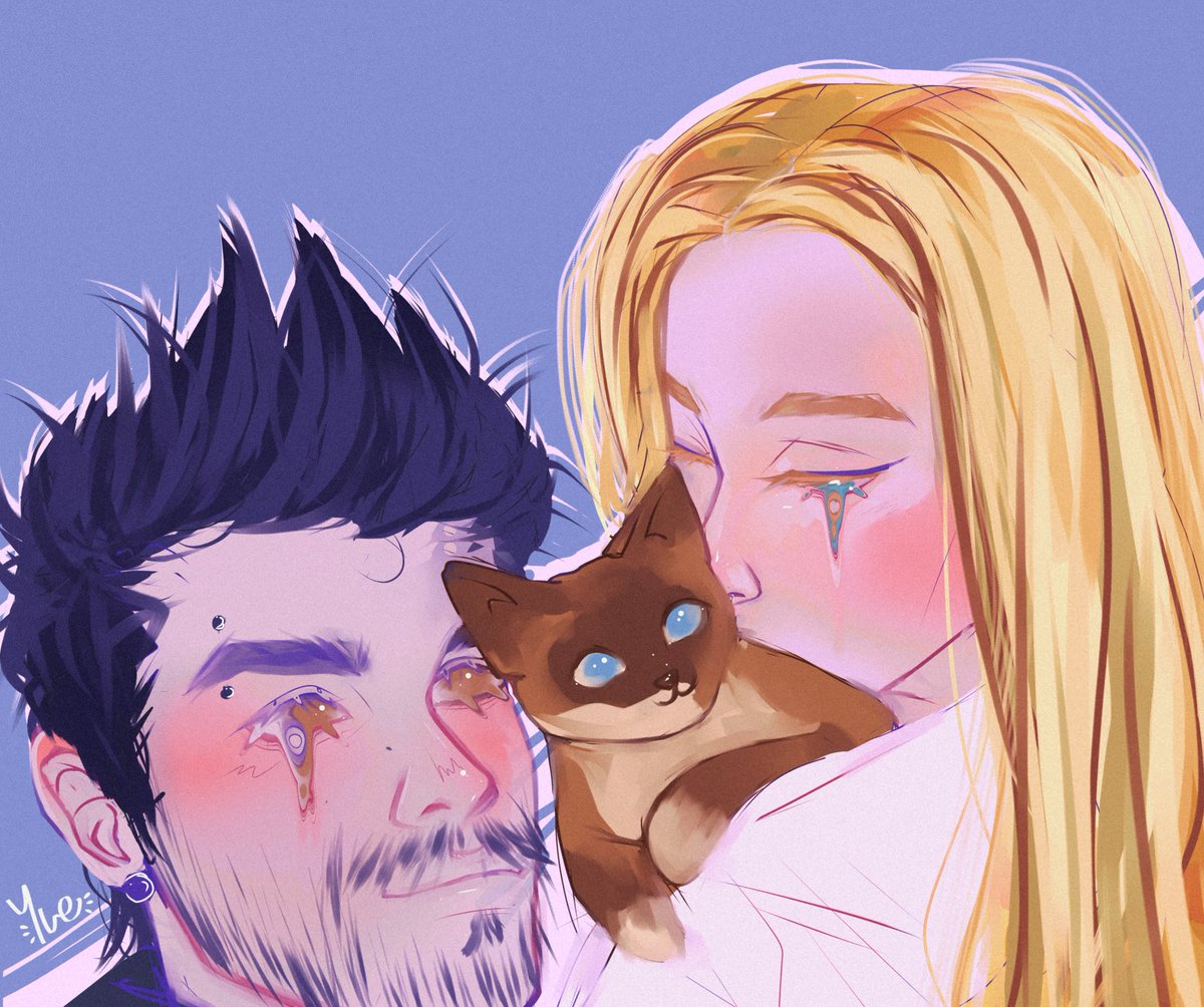 Miau 
La pata de Bosnia parece una cola pero juro q es su pata 

#auronplay #biyin #fanart