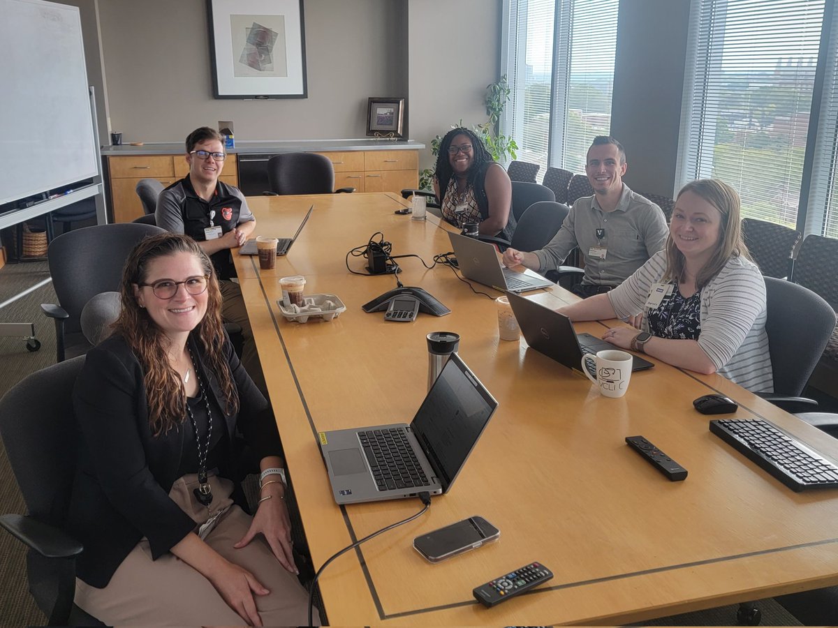 Almost two years ago, we announced the Clinical Informatics Core to help <a href="/VUMChealth/">Vanderbilt Health</a> researchers with #EHR data build. Today, nearly 200 projects later, we had our first meeting as a team of 5! Welcome to the team, @ashleyspannMD &amp; <a href="/julian_genkins/">Julian Genkins</a>!