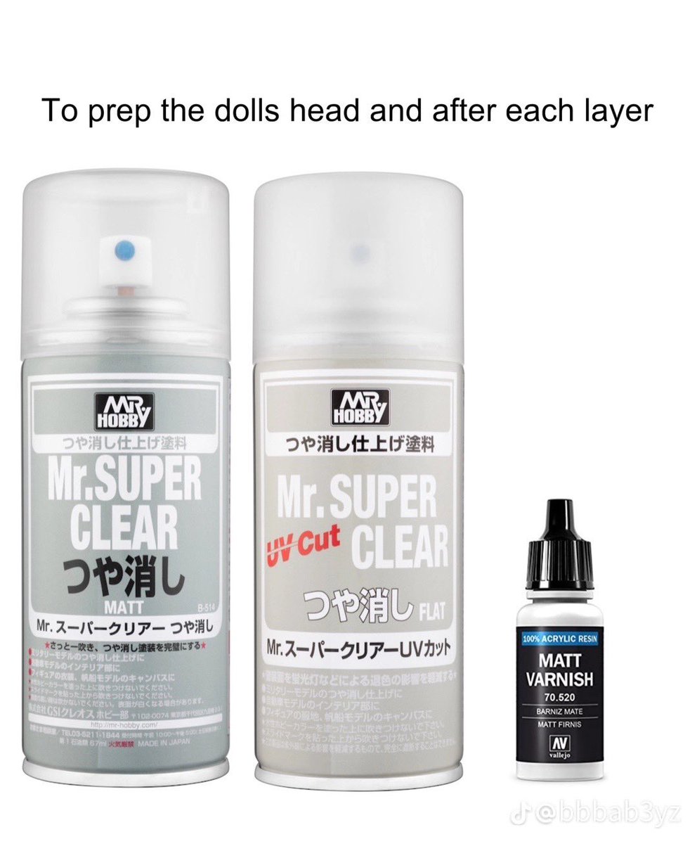 Jaronators's tweet photo. bbbab3yz on tiktok shared some stuff on products they use for doll repaints so I felt the need to show y’all incase anyone was wondering! https://t.co/KDfdbHaogN