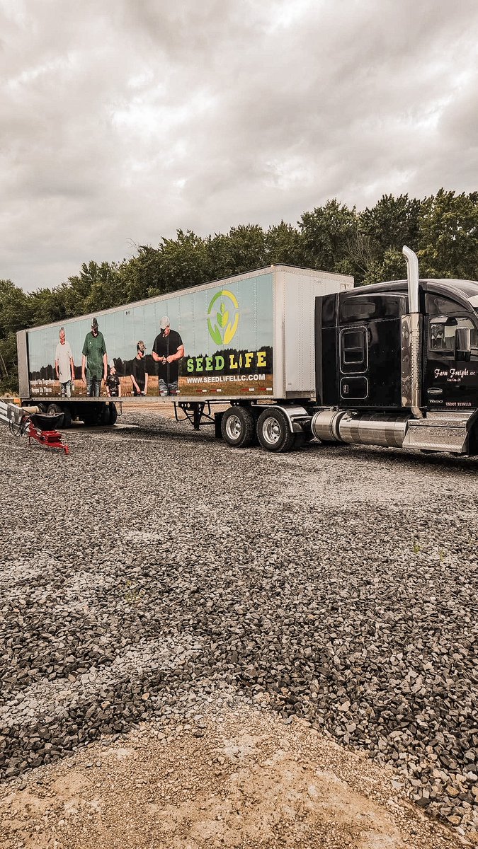 Semis are staying busy hauling wheat for us! Thankful for the farmers buying wheat from us &amp; the farmers treating their wheat with us!! #wheattreatingseason