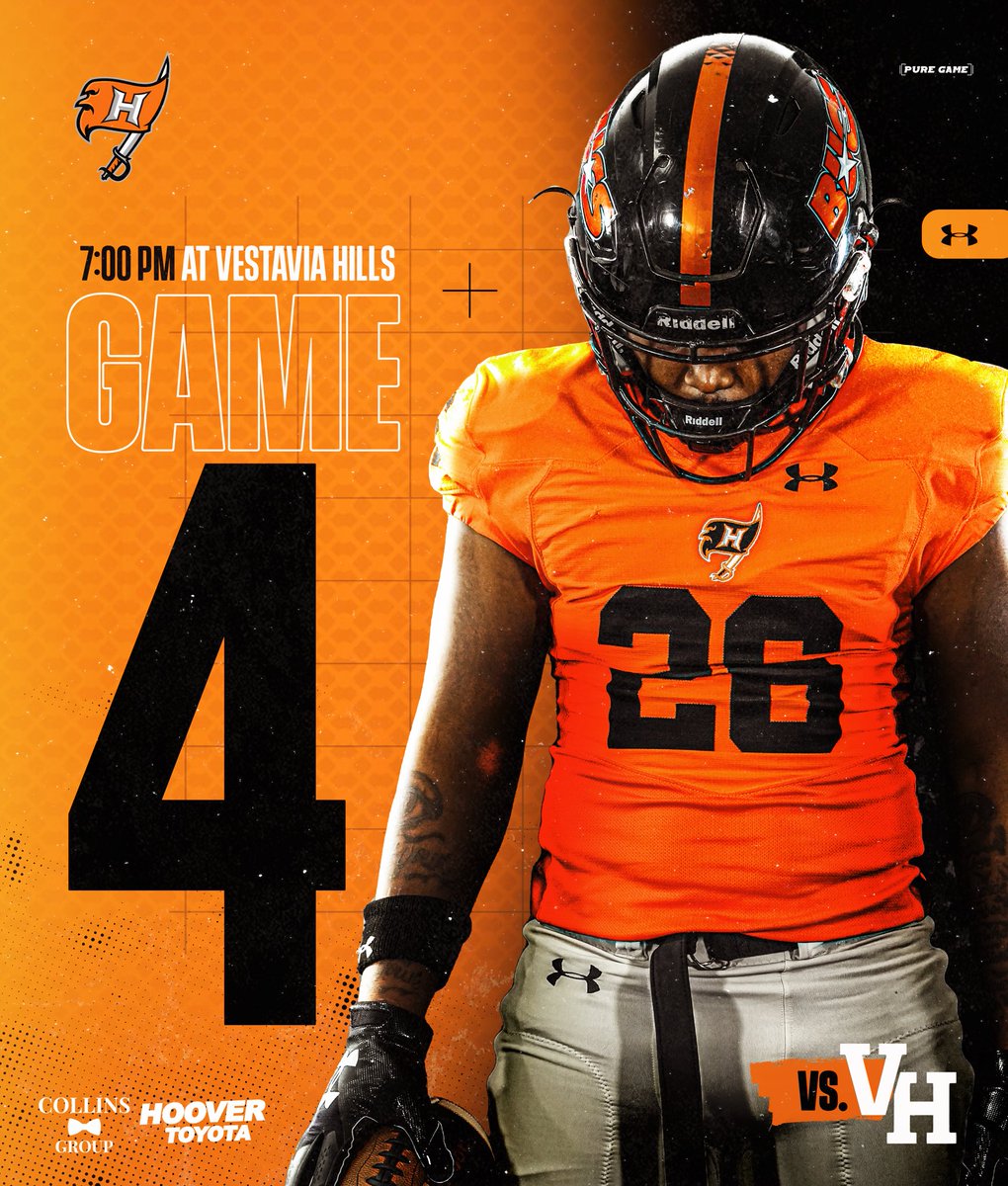 BucsFootball's tweet photo. Hoover at Vestavia Hills
🗓️Friday Night
🕖7:00 p.m.
📍2235 Limerock Rd.
Vestavia Hills, AL
📺@NFHSNetwork
🎟️@GoFanHS
#SailsUp #OnceABuc https://t.co/FlLKWHvMRN