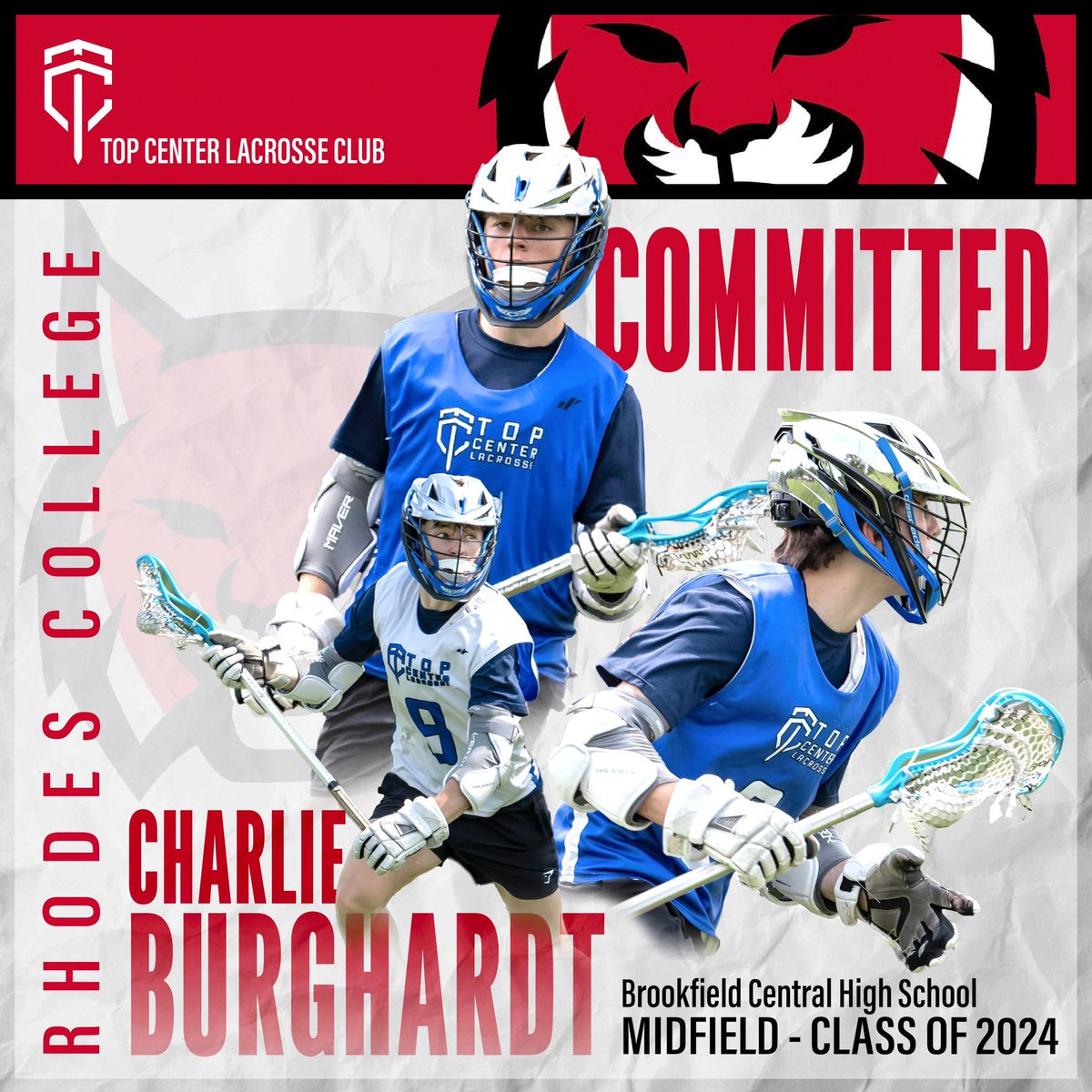 🚨 #commitmentalert 🚨

Congratulations to 2024 Midfielder Charlie Burghardt (<a href="/CBurghardtLax/">Charlie Burghardt</a>, @BrookfieldHSLax) who will attending Rhodes College (<a href="/RhodesMensLax/">Rhodes Mens Lacrosse</a>) next fall to play DIII lacrosse and major in Economics!

#TCLX