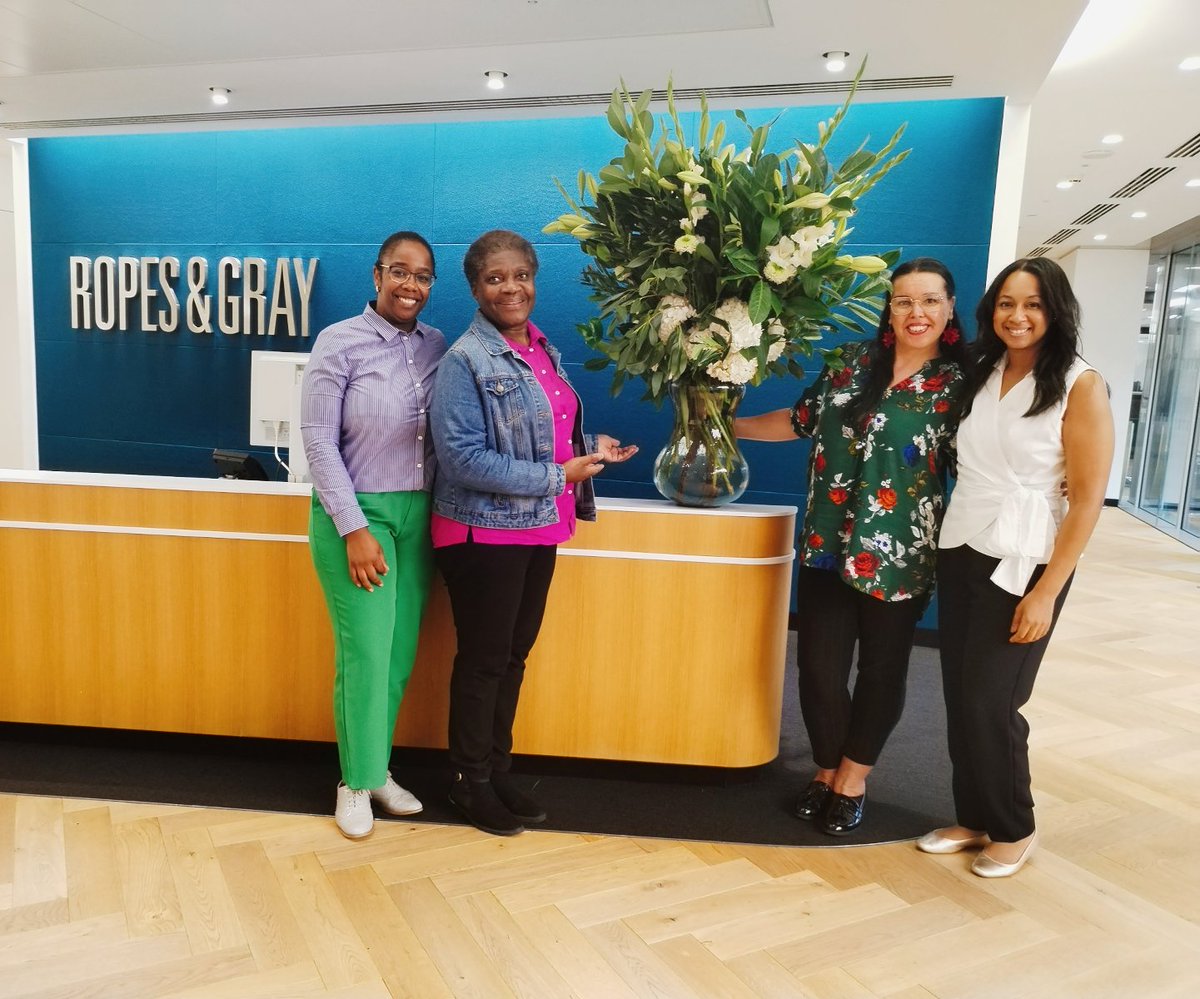 Our #Windrush legal clinics are back! Thank you to our partner law firm <a href="/RopesGray/">Ropes & Gray</a>  for hosting Tuesday's clinic. Serving our community is a pleasure and being trusted to hear their stories, handle their cases and fight for justice on their behalf is a privilege.