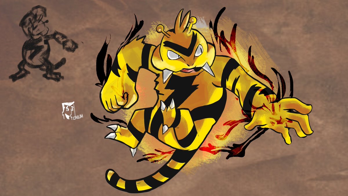 iam_utonium's tweet photo. ⚡ Today's electrifying pick: #Electabuzz! With a thunderous spirit, it's the jolt of excitement we needed. How would you charge up your day with this Electric-type powerhouse? ⚡ #PokemonPower
#Pokemon #art #drawing #pokemonart https://t.co/34SR192u9t