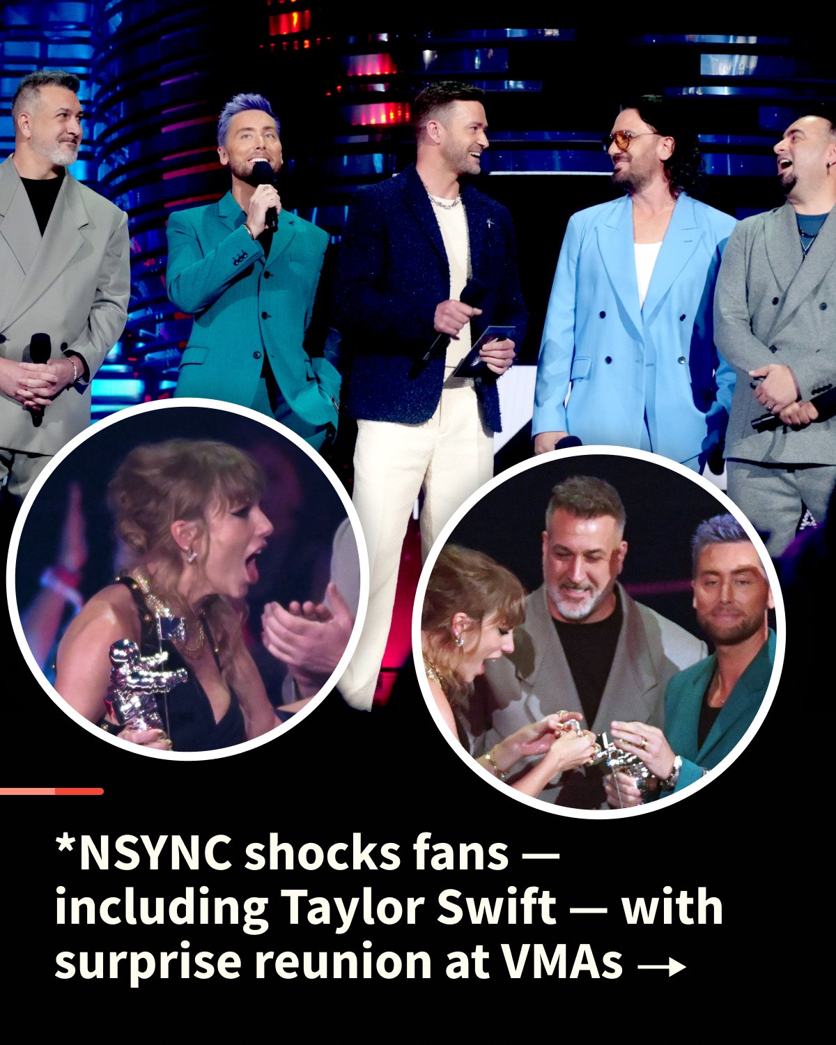 NSYNC Has a Surprise Reunion at the 2023 VMAs