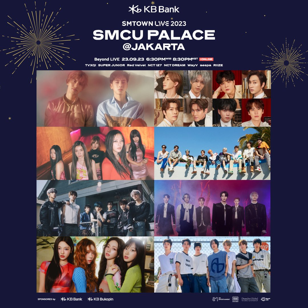 aespa_official's tweet photo. Beyond LIVE - SMTOWN LIVE 2023 SMCU PALACE @ JAKARTA with KB Bank
 
📆 9/23 SAT 6:30PM(WIB), 7:30PM(CST), 8:30PM(KST/JST)
👉 LIVE + Re-Streaming Price 
KOREA : ￦62,000 / JAPAN : 6,200円 / GLOBAL : 55 USD
 
✅ Beyond LIVE
🔗 https://t.co/v2srDZdrjy
🎫 Ticket Sales Period : 2023/09/13 1PM(WIB), 2PM(CST), 3PM(KST/JST)
~ 2023/09/23 7:30PM(WIB), 8:30PM(CST), 9:30PM(KST/JST)
 
#SMCU_PALACE #SMTOWN #SMTOWNLIVE 
#SMTOWNJAKARTA2023 #SMTOWN_LIVE_2023_JAKARTA 
#SMTOWN_LIVE_2023_SMCU_PALACE_JAKARTA
#BeyondLIVE #비욘드라이브