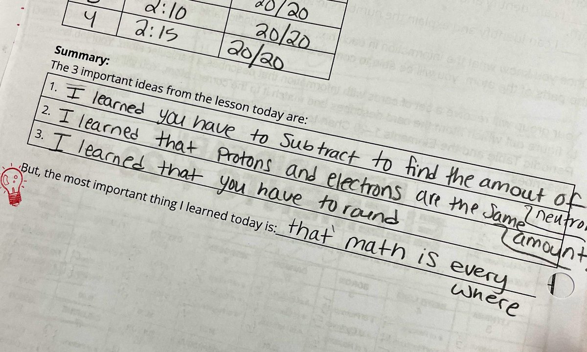 A student concluded that the most important lesson from our chemistry class today was…

“Math is everywhere!”

😁😁😁

#science #education #stem