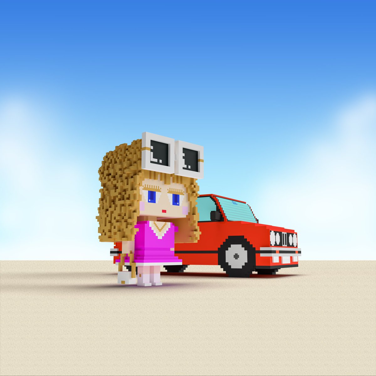 mshape27's tweet image. bubbly gal &amp;amp; bubbly carの完成です🎉
Adam byGMOにて審査中です‼️通るかな😅
昭和バブル期のイメージです💦
よろしくお願いします🙇‍♀️
#adambygmo 
#mshape 
#bubblygal 
#nftart