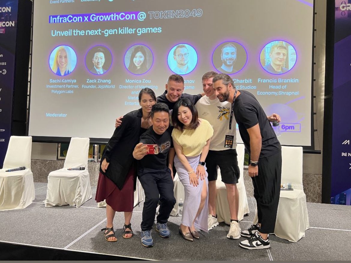 0xsachi's tweet image. Almost everyone on the gaming panel I moderated is building on @0xPolygonLabs 

No doubt @0xPolygonLabs is #1 in gaming 

@Ben_Charbit @playSHRAPNEL @MetaWorld_Ent @LegendsOfCrypto @JoJoWorld2022