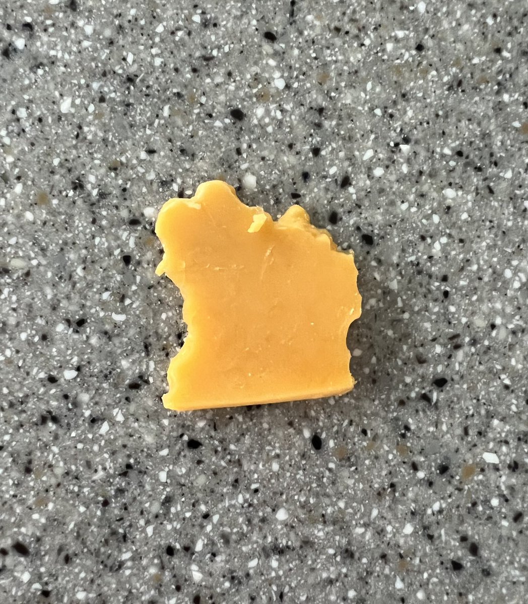 3Newman's tweet photo. Help me settle a debate. I cut a piece of cheese today. Does it look more like Wisconsin or Michigan? https://t.co/GSf6epWto5