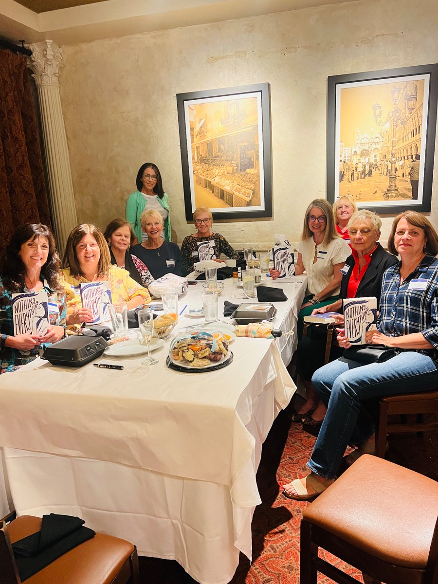 Virginia Montanez (@janepitt) on Twitter photo Every bookclub I visit finds a way to make me feel special. Look at the ribbon! 😭 Also, Today Me thanks Past Me every single day for revolving an entire plot point around cookies from <a href="/OakmontBakery/">Oakmont Bakery</a>. Genius move!
Another fantastic bookclub visit! ❤️ Every bookclub I visit finds a way to make me feel special. Look at the ribbon! 😭 Also, Today Me thanks Past Me every single day for revolving an entire plot point around cookies from <a href="/OakmontBakery/">Oakmont Bakery</a>. Genius move!
Another fantastic bookclub visit! ❤️