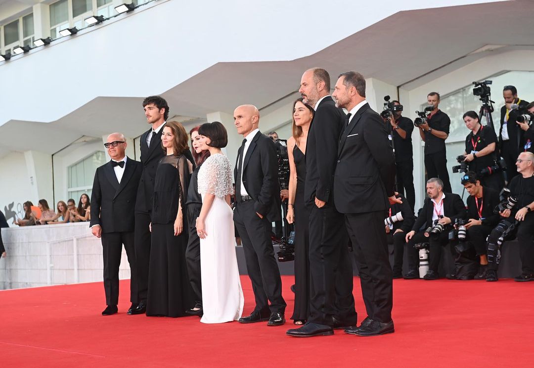 "<a href="/priscillamovie/">Priscilla</a> @ labiennale" via jacobelordi on Instagram.