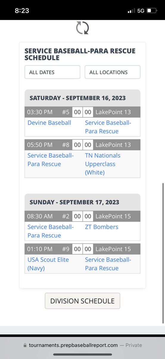 Schedule for this weekend playing the <a href="/PBRGeorgia/">Prep Baseball Georgia</a> cup! Excited to compete with our guys! <a href="/MikeEwing2/">Mike Ewing</a> <a href="/HowDoYouServe/">Service Baseball</a>