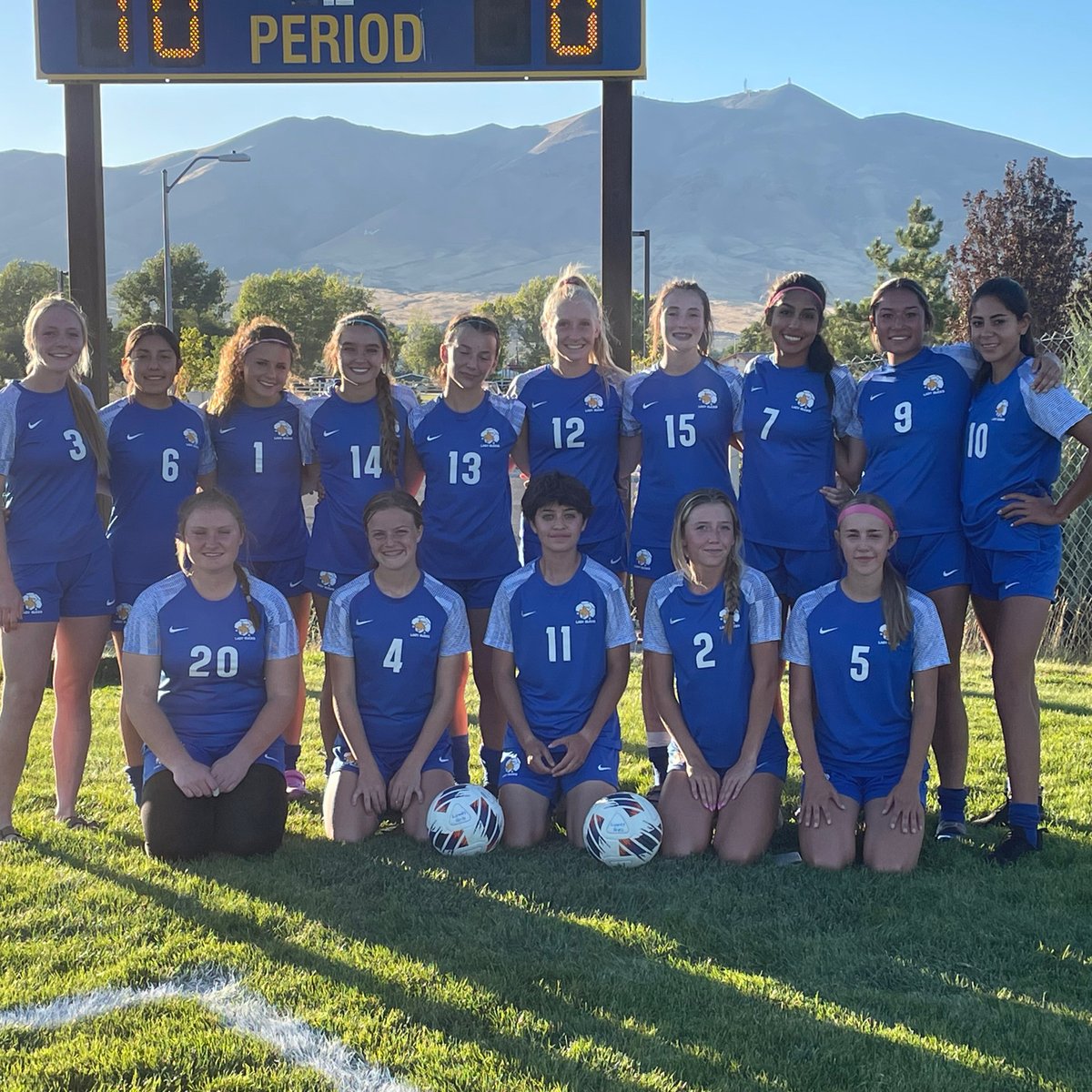 Lowry’s Varsity Lady Bucks win 10 to nothing against Battle Mountain￼! #GoBucks #Soccer #LadyBucks ⚽️💙💛🏆