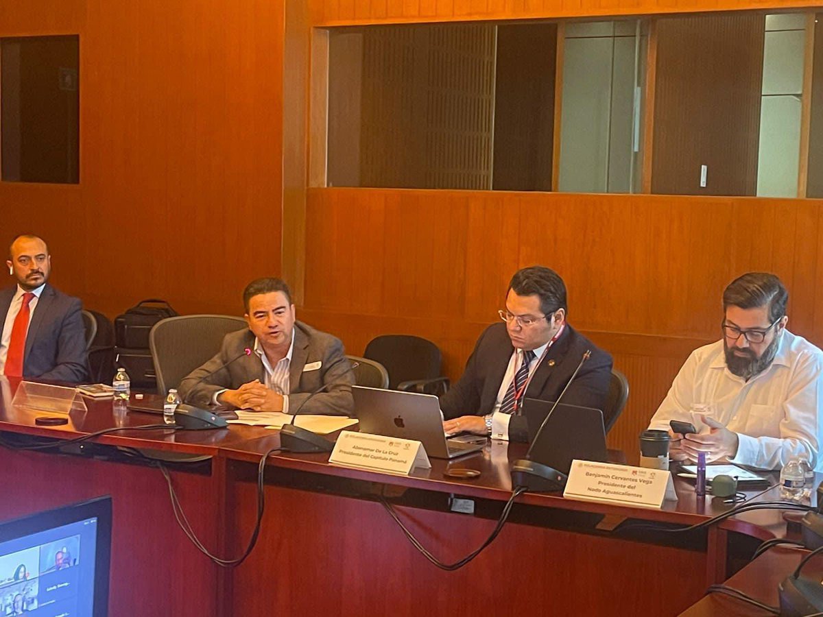NodoHidalgo's tweet image. Nuestro presidente @AlonsoHuerta participa en la Reunión de Coordinación de Nodos de la @RedGlobalMx del @IME_SRE de la @SRE_mx donde se exponen los avances y propuestas de los #NodosMéxico para fortalecer los procesos de cooperación y diplomacia científica.
#RGMX
