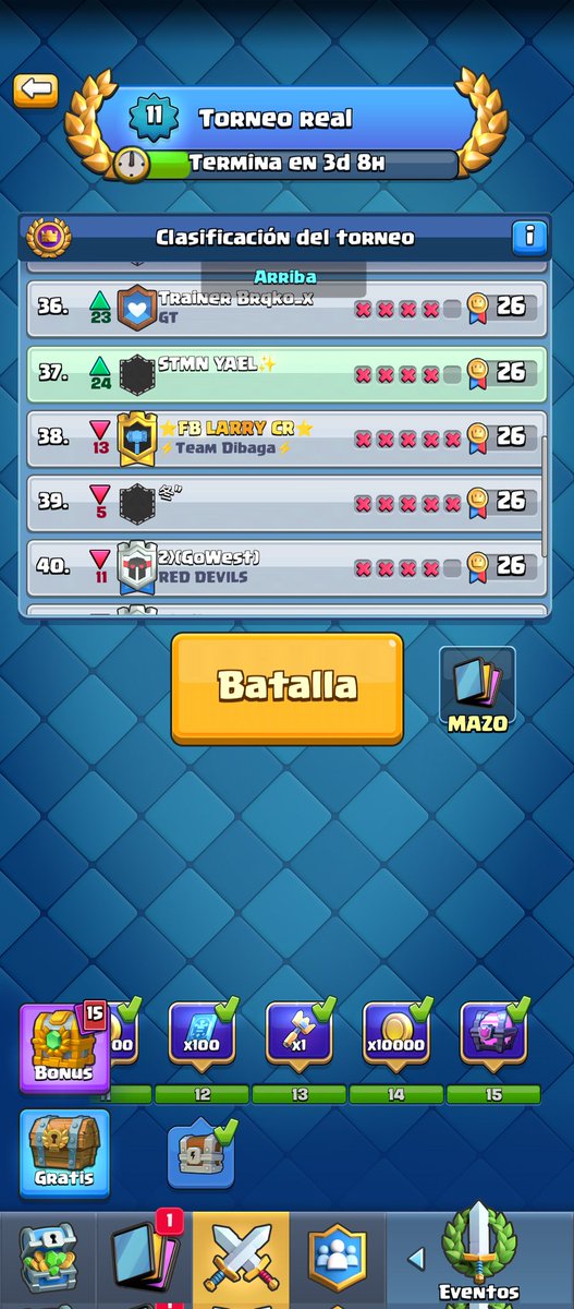 Almenos entre al top hace unos días xD🙀👻 #ClashRoyale
