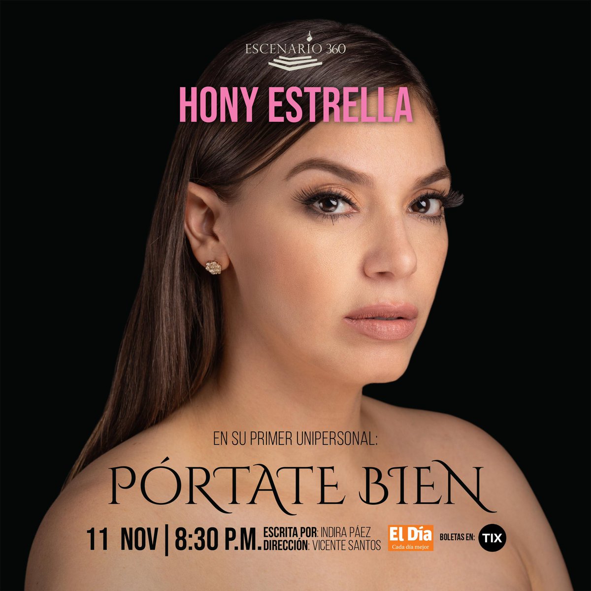 Nuestra talentosa Honey Estrella nos trae “Pórtate Bien”, con chispa y sátira, se ofrece una reflexión sobre las difíciles decisiones que todos debemos enfrentar, todo ello envuelto en risas y momentos de profunda introspección

📅 11 de noviembre
🕗 8:30 PM
🎟️ boletas en @tix.do