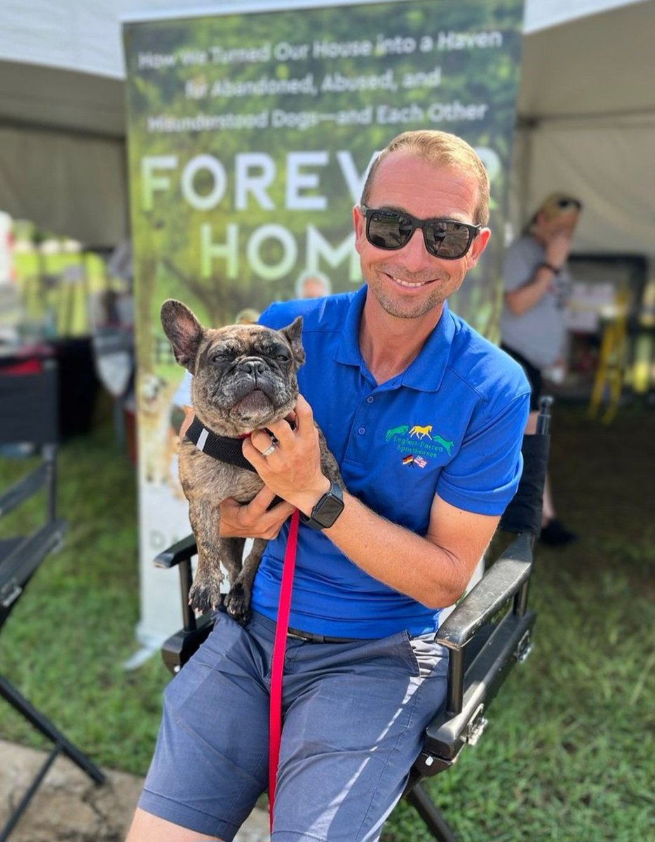 DannyRonsRescue's tweet photo. ADOPTED! Little Miss MACIE GRAY our purebred French Bulldog found her forever person during our adoption event!  Joe met and adopted Macey at the Aiken Fall Classic Horse Show. 
#AdoptLove
#ALifetimePromise https://t.co/c4JjjDf5Zi
