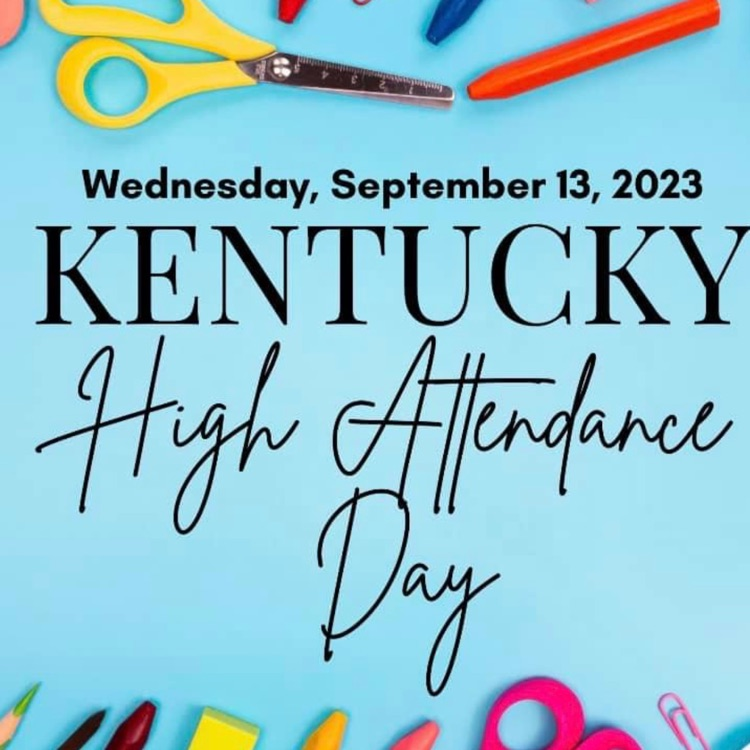 We need all healthy 🦁's at school tomorrow for KY High Attendance Day! Let's go Lion Leaders &amp; Roar Loud tomorrow by being at school on time ready to learn! 🦁❤️✏️📚✂️🍎