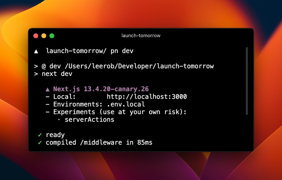 Lee Robinson (@leerob) on Twitter photo We've redesigned the <a href="/nextjs/">Next.js</a> console output in the next release 😌 We've redesigned the <a href="/nextjs/">Next.js</a> console output in the next release 😌