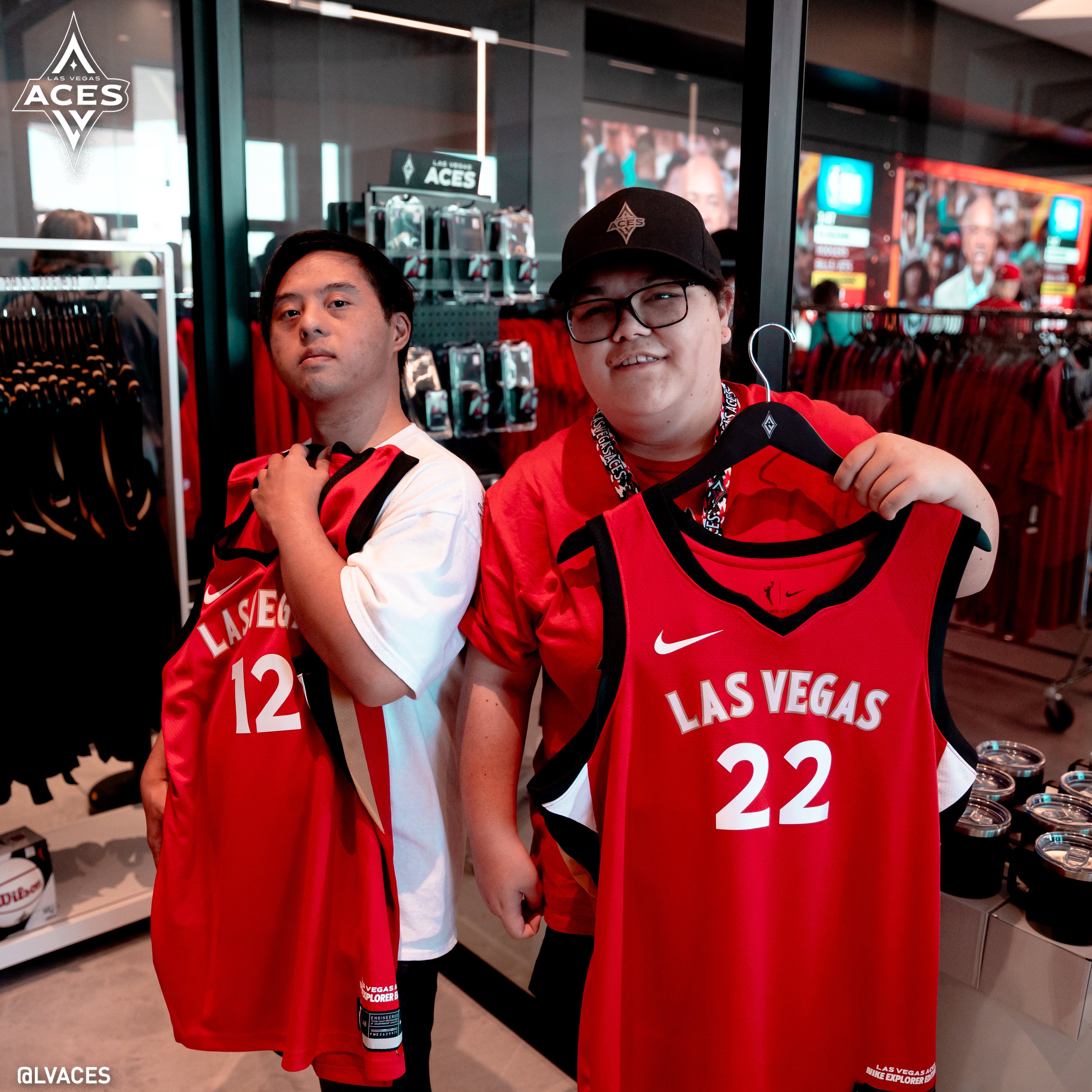 Where to find Las Vegas Aces championship merch pop-up shops