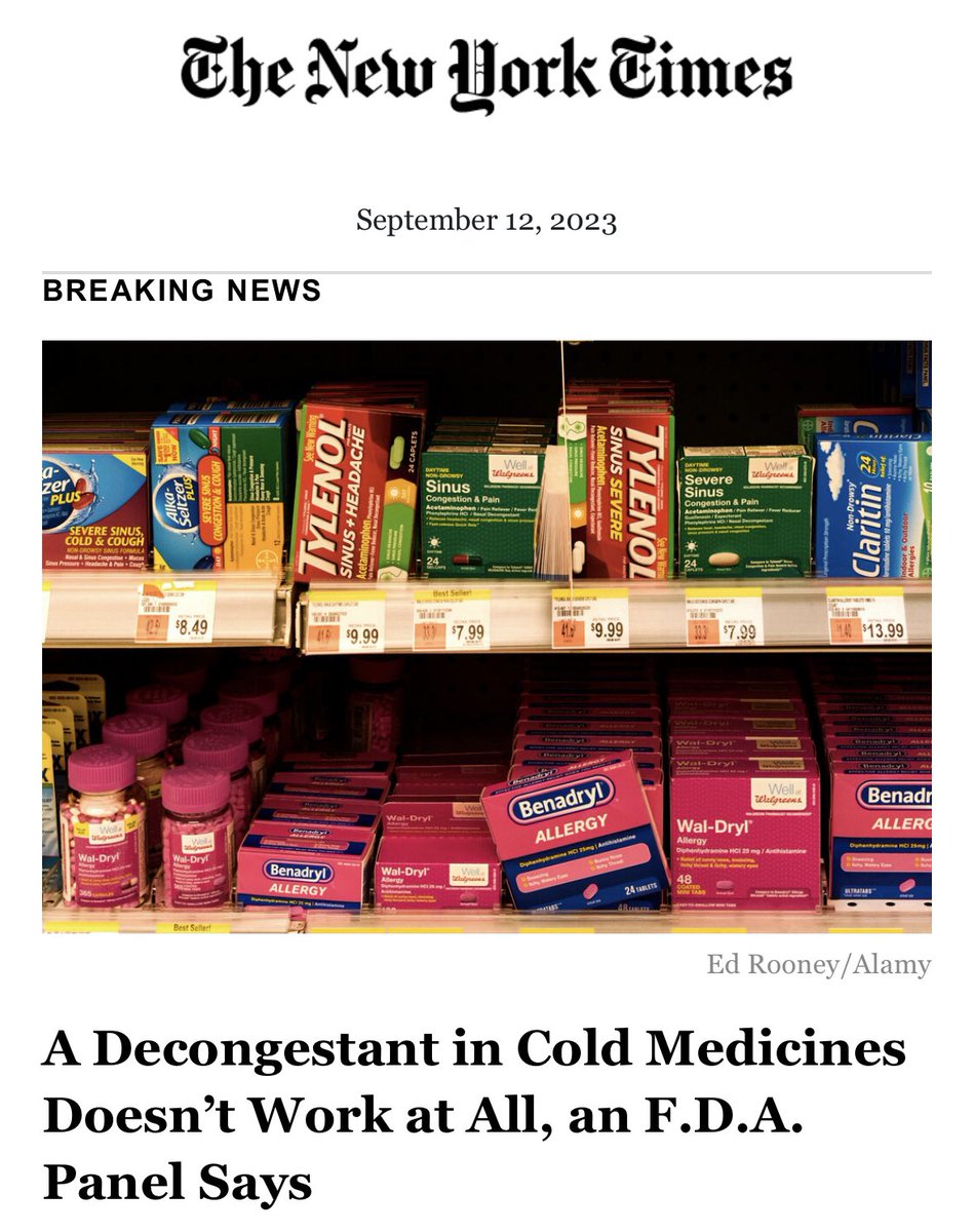 dRxuggist's tweet image. 🥱 hardly breaking news. I learned this in pharmacy school 15 years ago.