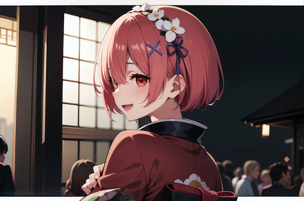 AIwizard183's tweet photo. 與和服拉姆一起在祭典上吃吃喝喝 
Eat and drink at a festival with kimono Ram 
(20/20) https://t.co/2vCOTMliN0