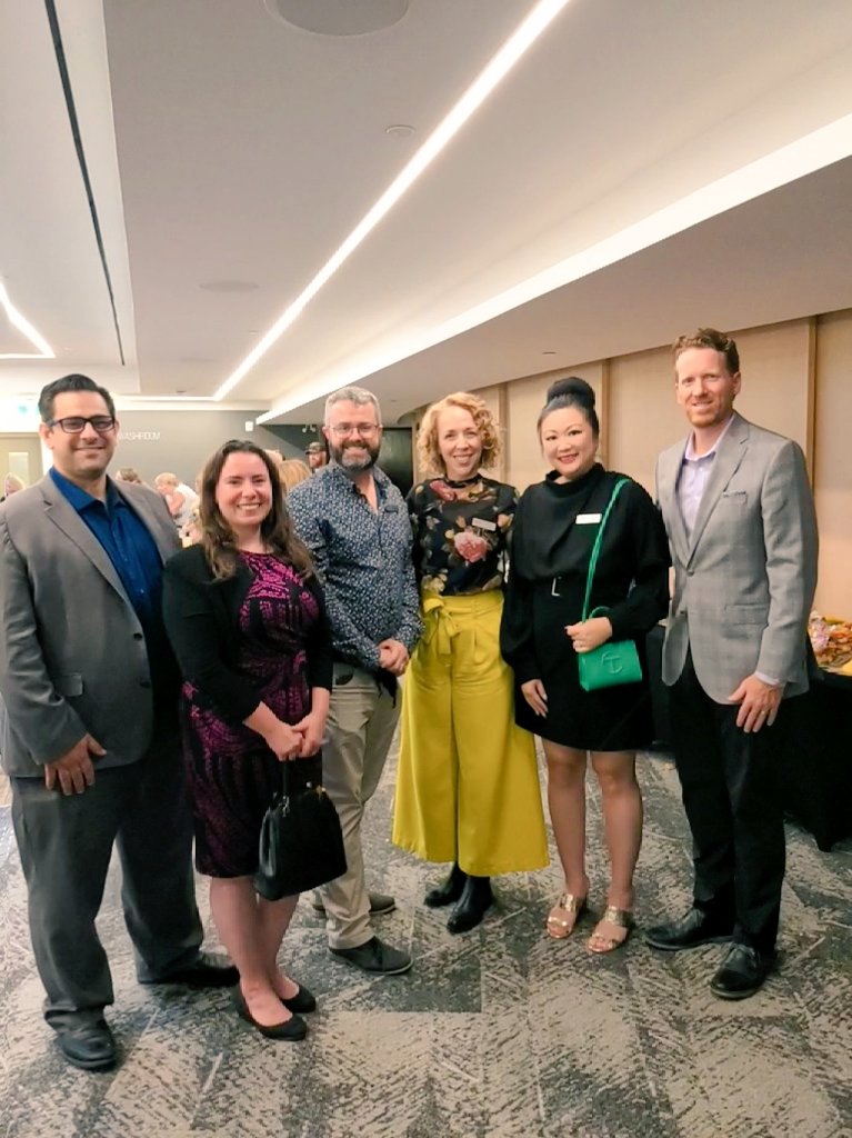 🎭 An enchanting evening at the Grand Theatre Season Launch Party with my incredible TD team! 🌟 Very excited to welcome our new AD <a href="/RachelPeake/">Rachel Peake</a>.
The performances were mesmerizing, and the company was even better. Here's to a spectacular season ahead! 🥂 #Grandimagination