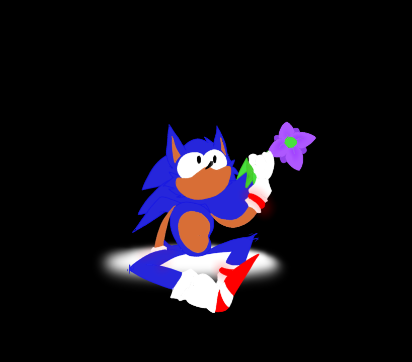 Lil guy has a flower.. I adore Rewrite lil goober.
#rewritesonic
