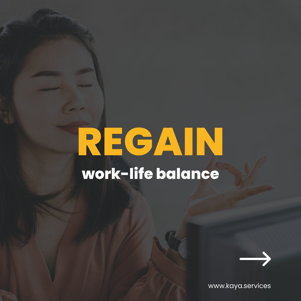 Take control of your schedule and boost your productivity by hiring a #VirtualAssistant!

Reclaim your precious hours, reduce stress, and watch your #productivity soar. 🚀 

Ready to regain control of your schedule? Contact us today!
kaya.services/schedule-a-call