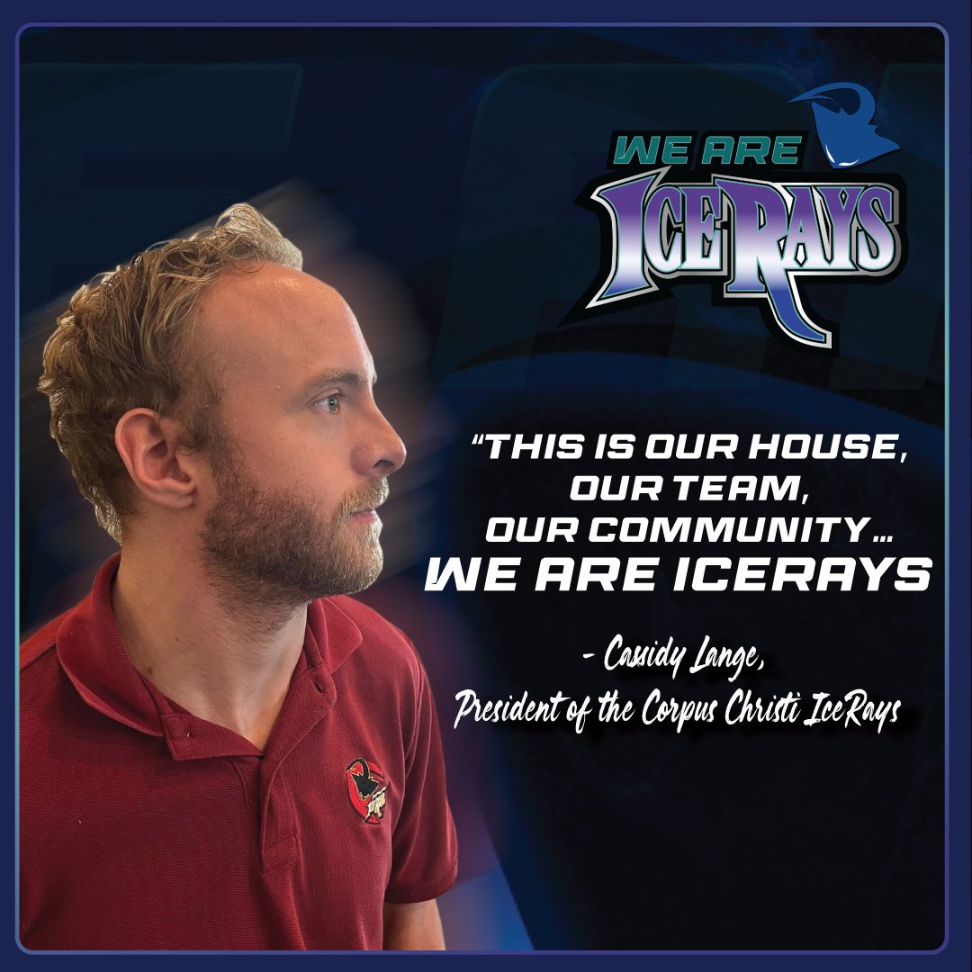 iceraysnahl's tweet photo. "This is our house, our team, our community! We Are IceRays! " says Cassidy Lange, President of the Corpus Christi IceRays. The season begins with a new theme.
Home Opener Tickets on Sale Friday!
https://t.co/dLkXC6yyee
#WeAreIceRays #CorpusChristi #HomeOpener #SingleTicket https://t.co/ZxatsYm41Z